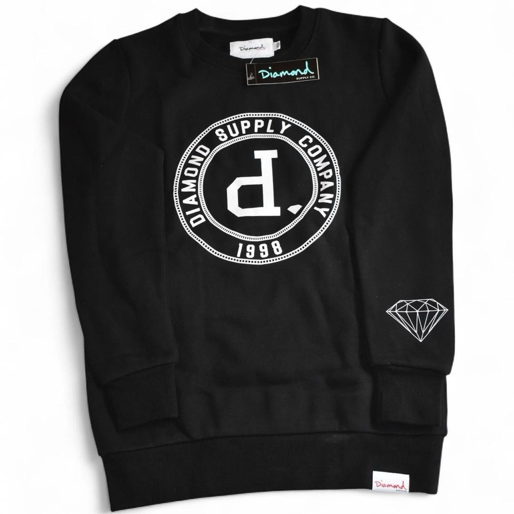 Diamond Supply Co. Black Crewneck Sweatshirt Women’s XS - Picture 1 of 6